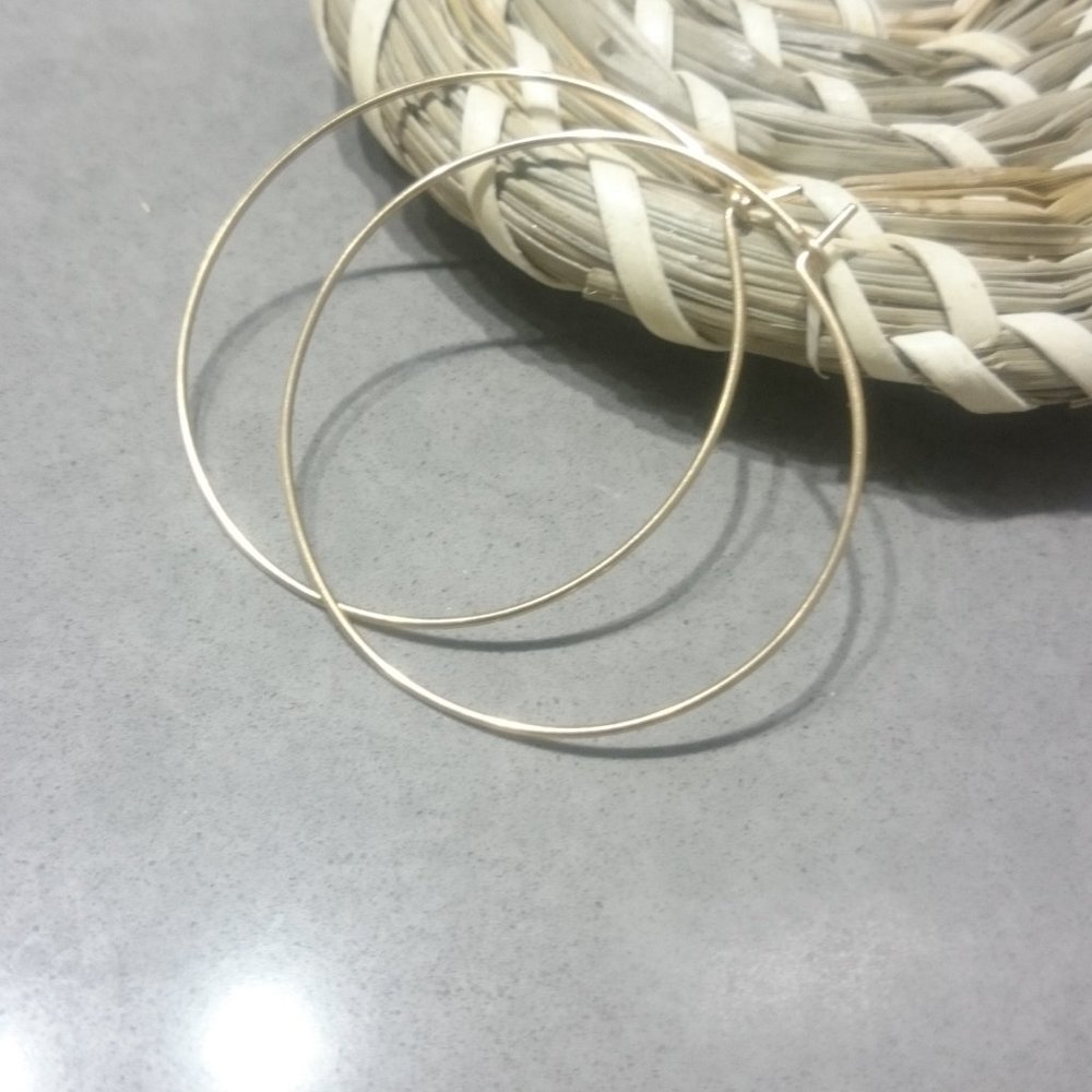 ABLE Thin Metal Wire Hoops